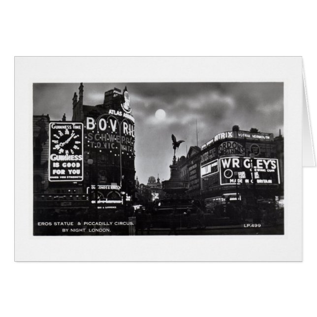 Piccadilly Zirkus, London Vintag (Vorderseite (Horizontal))