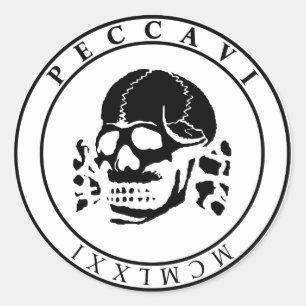 PICCAVI Memento Mori Runder Aufkleber
