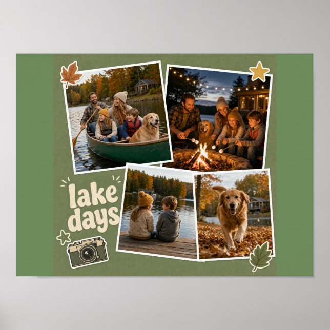 PicCollage Vorlage - Poster 16x12 Querformat (Vorne)