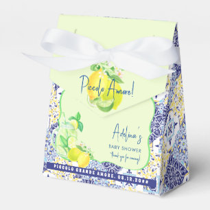 Piccolo Amore Blue Lemon Baby Dusche Begrüßungszei Geschenkschachtel