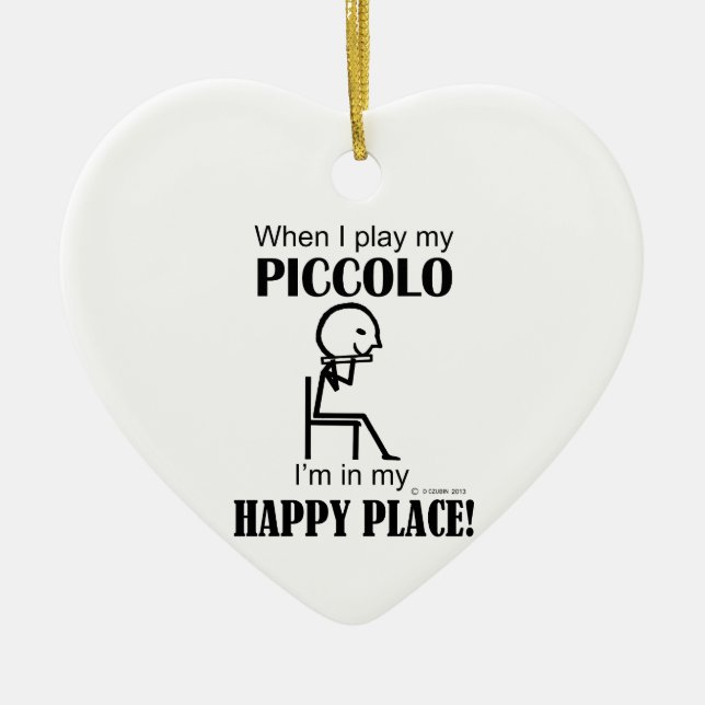 Piccolo Happy Place Keramikornament (Vorne)