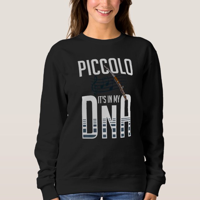 Piccolo Instrument Music Flute Player Beginner Les Sweatshirt (Vorderseite)