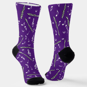 Piccolo Musiknote Pattern Socken