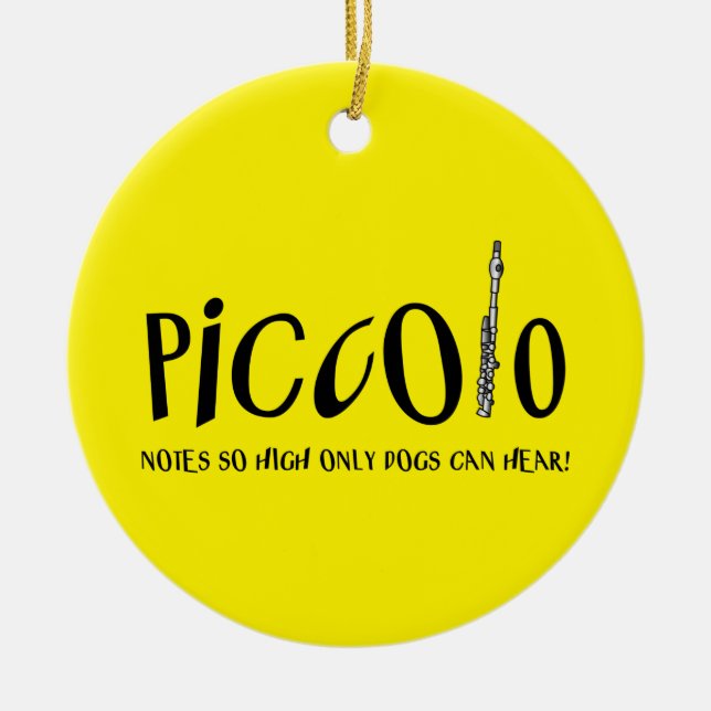Piccolo Notes so hoch Keramik Ornament (Vorne)