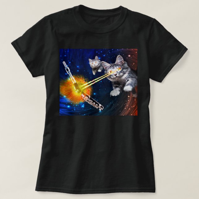 Piccolo vs. Laser Cats T-Shirt (Design vorne)
