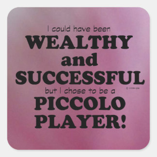 Piccolo Wealthy & Successessy Square Sticker