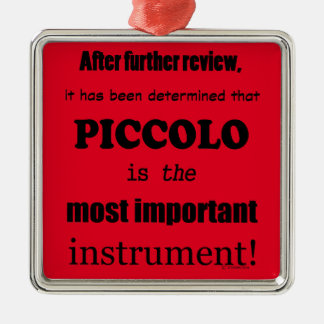 Piccolo wichtigstes Instrument Ornament Aus Metall
