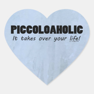 Piccoloaholic Life Heart Sticker