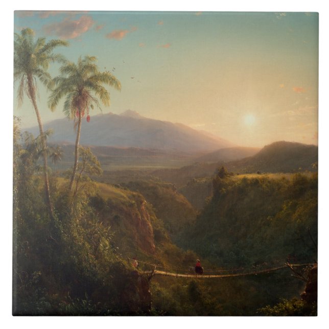 Pichincha Frederic Edwin Church Fliese (Vorderseite)