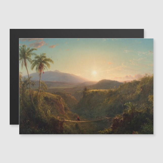 Pichincha Frederic Edwin Church Magnetkarte (Vorne/Hinten)