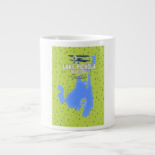 Pichola-See, Indien Reiseplakatkarte. Jumbo-Tasse
