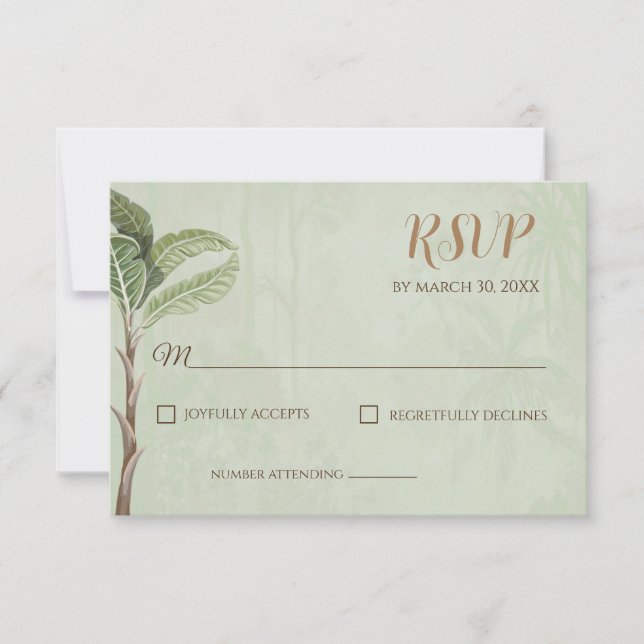 Pichwai Response Card oder indische RSVP-Karten fü RSVP Karte (Vorderseite)