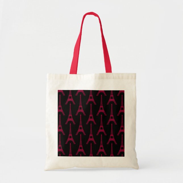 PICK-A-COLOR Eiffelturm-Tasche Tragetasche (Vorne)