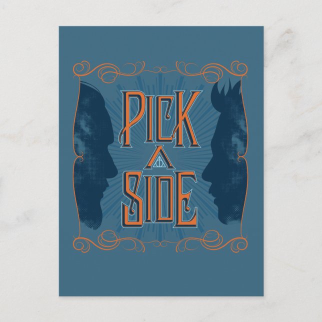Pick A Side Postkarte (Vorderseite)