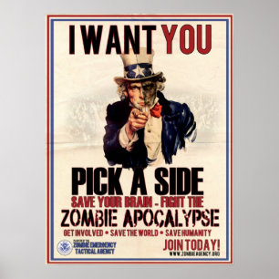 Pick a Side Uncle Sam Poster