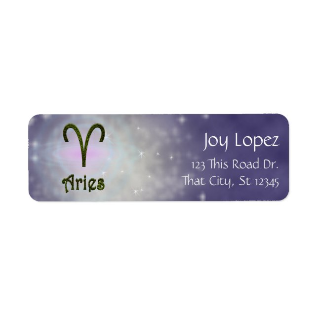 Pick Color Aries Zodiac Astrologisches Zeichen (Vorne)