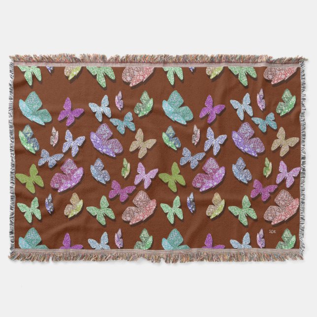 Pick Color Butterflies Surreal & Fluttering Decke (Vorderseite)