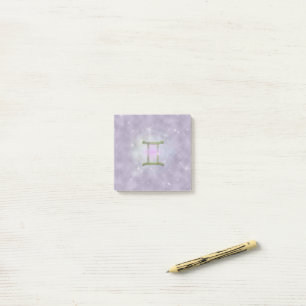 Pick Color Gemini Zodiac Astrologisches Zeichen Post-it Klebezettel