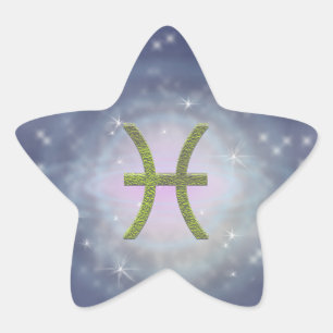 Pick Color Pisces Zodiac Astrologisches Zeichen Stern-Aufkleber