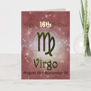 Pick Color Virgo Zodiac Astrologisches Zeichen Karte