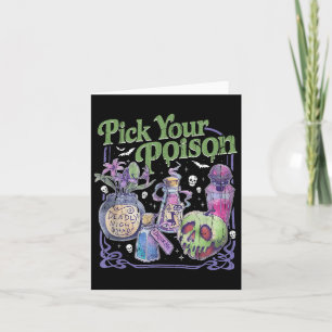 Pick dein Gift, Vintage Prinzessin Halloween Karte