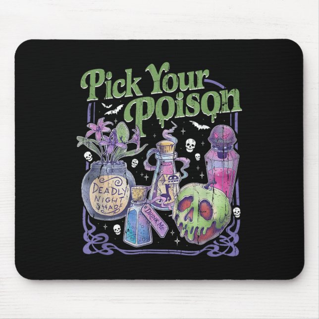 Pick dein Gift, Vintage Prinzessin Halloween Mousepad (Vorne)