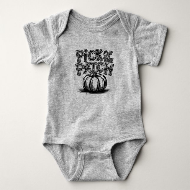 Pick des Patches Fall/Halloween Baby Strampler (Vorderseite)