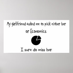 Pick Girlfriend oder Economics Poster