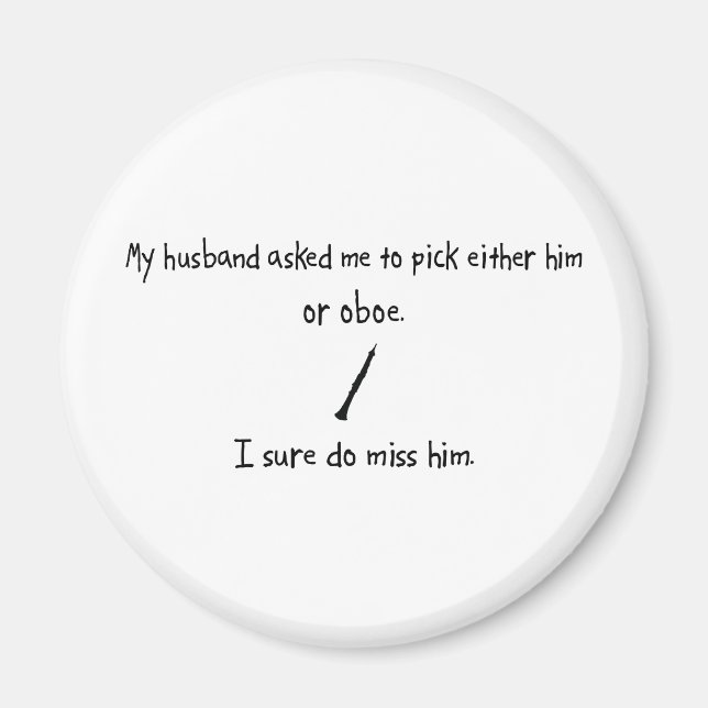 Pick Husband oder Oboe Magnet (Vorne)