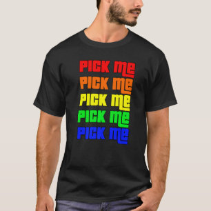 Pick Me - Game Show - Farbenfrohe Teilnehmer Premi T-Shirt