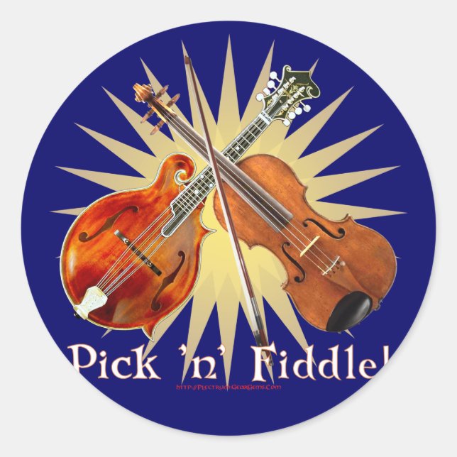 Pick 'n' Fiddle 2 Runder Aufkleber (Vorderseite)