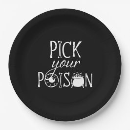 Pick Your Poison | Halloween-Hexe Pappteller