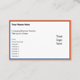 Picked Mango und Deep Blue Online-Biz-Logo Visitenkarte