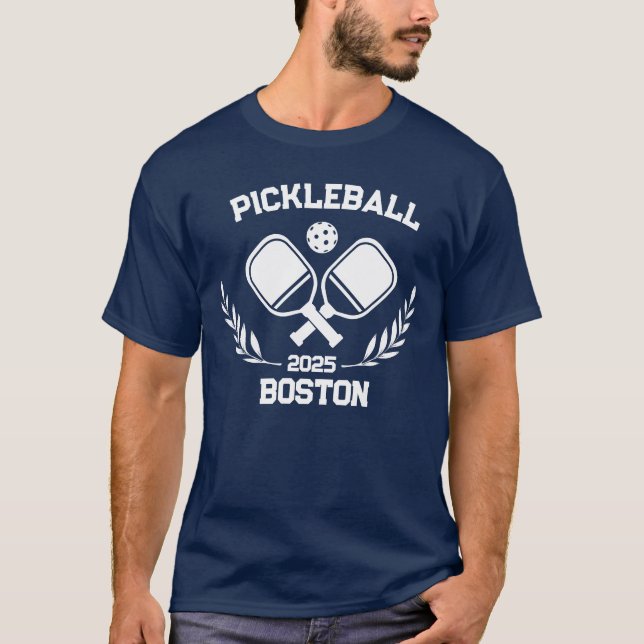 Pickelball Boston 2025 Custom T-Shirt (Vorderseite)