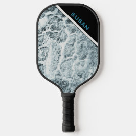 Pickelball "Wood WhiteTurquoise" Pickleball Paddle