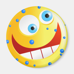 Pickeliges gelbes Smilie Magnet