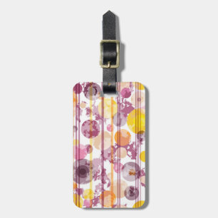 Pickeliges gestreiftes weißes Muster Gepäckanhänger