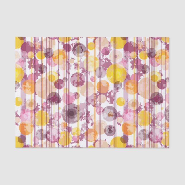 Pickeliges gestreiftes weißes Muster Seidenpapier (Vorderseite)