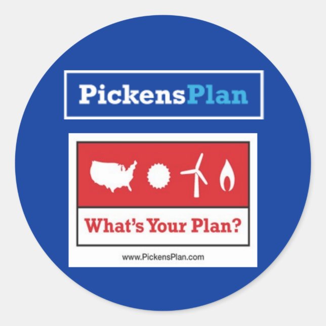 Pickens Plan Stickers (Vorderseite)