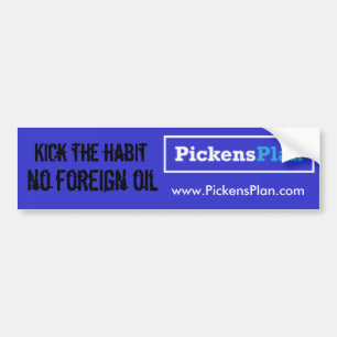 Pickens Plan - treten Sie die Gewohnheit Autoaufkleber
