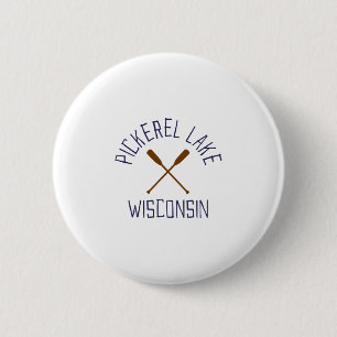 Pickerel Lake Wisconsin Outdoor-Vintage Button