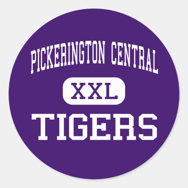 Pickerington Central - Tigers - Pickerington Runder Aufkleber (Vorderseite)