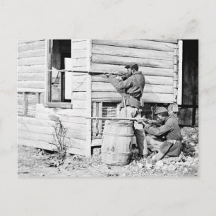 Picketstation der farbigen Truppen Niederländische Postkarte