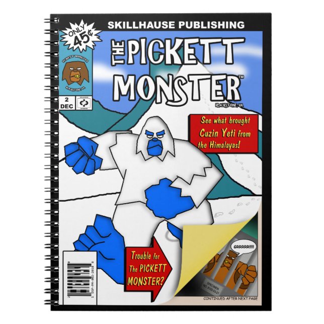 PICKETT MONSTER - Comic Book #2 Notizblock (Vorderseite)