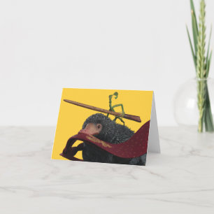 Pickett & Teddy mit Wand und Krawatte