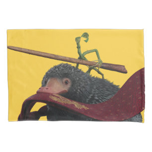 Pickett & Teddy mit Wand und Krawatte Kissenbezug
