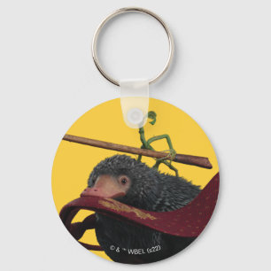 Pickett & Teddy mit Wand und Krawatte Schlüsselanhänger