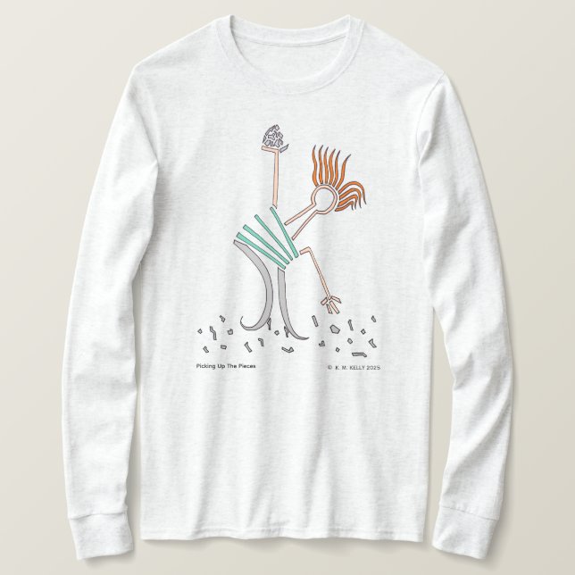 Picking Up The Pieces - Tragbare Kunst - T-Shirt (Design vorne)