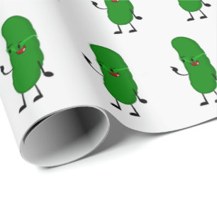 Pickle auf Weiß Geschenkpapier