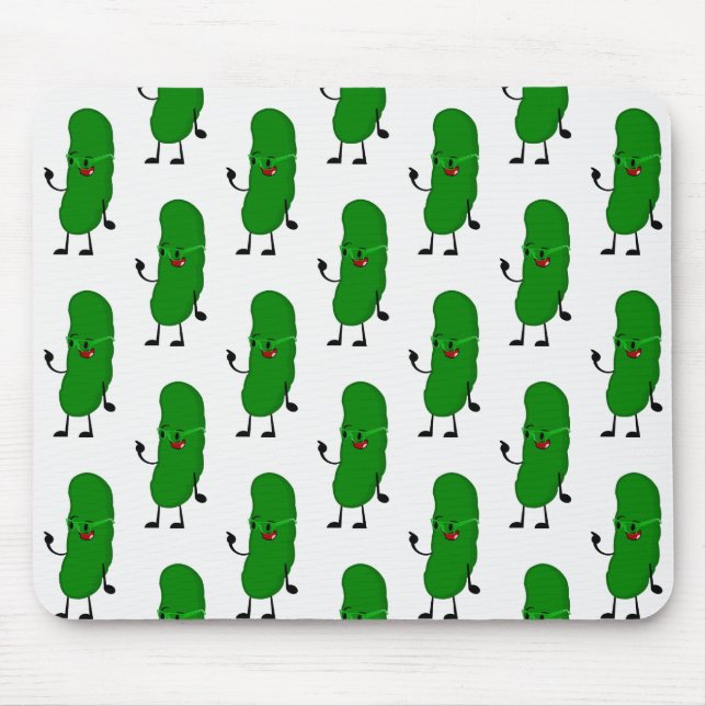 Pickle auf Weiß Mousepad (Vorne)
